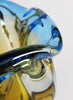 Bohemia Glass Vase - Blue and Bronze - Detail 2