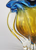 Bohemia Glass Vase - Blue and Bronze - Detail 3