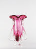 Bohemia Tulip Glass Vase - Pink - front