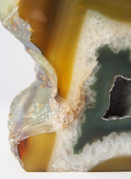 Pair of Brazilian Agate Bookends - detail