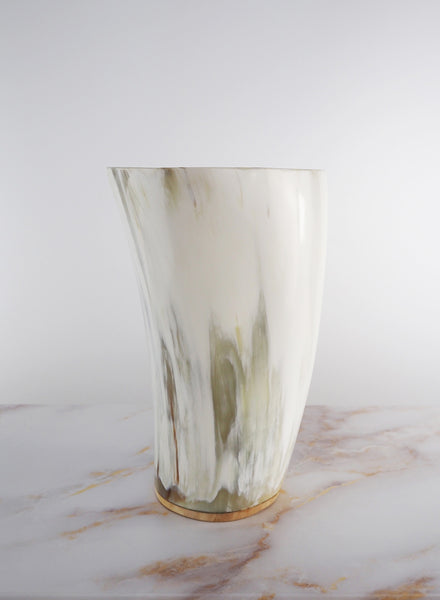 Neutral Horn Vase - Front