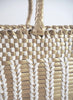 DRAGON DIFFUSION - Pewter and White Big Bali Basket Bag - Detail 1