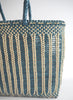 DRAGON DIFFUSION - Steel Blue and Pearl Big Bali Basket Bag - Detail 1