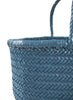 DRAGON DIFFUSION - Large Steel Blue Triple Jump Basket Bag - Detail 1