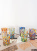 Set of Six Goti de Fornasa Murano Tumblers - Multicolour Splatter - 1