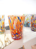 Set of Six Goti de Fornasa Murano Tumblers - Multicolour Splatter - 4
