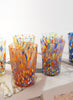 Set of Six Goti de Fornasa Murano Tumblers - Multicolour Splatter - 5