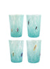 Set of Four Goti de Fornasa Murano Tumblers - Sky Blue - 7