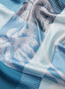 The Paradise Cover-Up - Blue printed silk kaftan - Detail