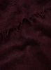 JANE CARR, THE LUXE - Burgundy oversized cashmere knit wrap - detail