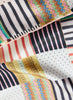 JANE CARR - THE TRICOT PETIT FOULARD - Pink and green multicolour printed silk twill scarf - detail