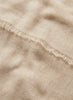JANE CARR - THE FRAY SCARF - Beige woven pure cashmere scarf - detail