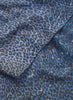 THE LEOPARD SQUARE - Blue and grey ombré printed modal and cashmere scarf - detail