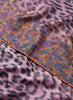 THE MEDINA SQUARE - Purple multicolour printed silk twill scarf - detail
