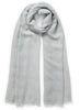 THE CRYSTAL WRAP - Pale grey cashmere wrap with Swarovski crystals - tied