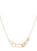 Linked With Love Chunky Gold Necklace - detail