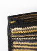 MALINA BAG - Medium striped raffia tote in black, natural, grey and primrose - detail 3
