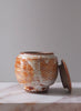 Paddled Tea Jar with Shino Glaze - 3