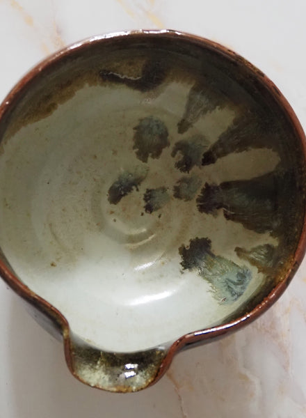 Paddled Pouring Bowl with Nuka Glaze - 2