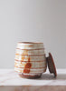 Ridged Tea Jar with Shino Glaze - 2