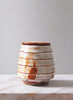 Ridged Tea Jar with Shino Glaze - 1