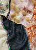 JANE CARR The Puzzle Square in Ice Cream, orange multicolour printed silk twill scarf – detail