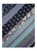 JANE CARR The Puzzle Wrap in Lagoon, blue multicolour printed modal and cashmere scarf – flat