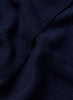 JANE CARR The Chelsea Scarf in Navy, navy knitted pure cashmere scarf – detail