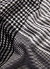 The Jenga Square, black and white checked lambswool scarf – detail