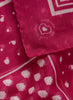 The Frutti Neckerchief, bright pink printed cotton silk-blend scarf - detail