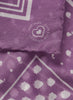 The Frutti Neckerchief, purple printed cotton silk-blend scarf - detail