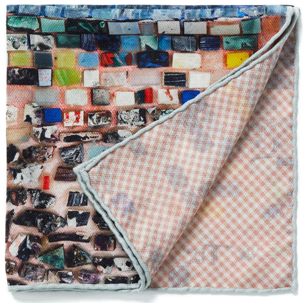 JANE CARR X JACK WHITTEN FOR HAUSER & WIRTH QUANTUM WALL POCKET SQUARE - Printed silk pocket square