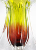 Bohemia Tulip Glass Vase - Lime and Raisin - Detail 2