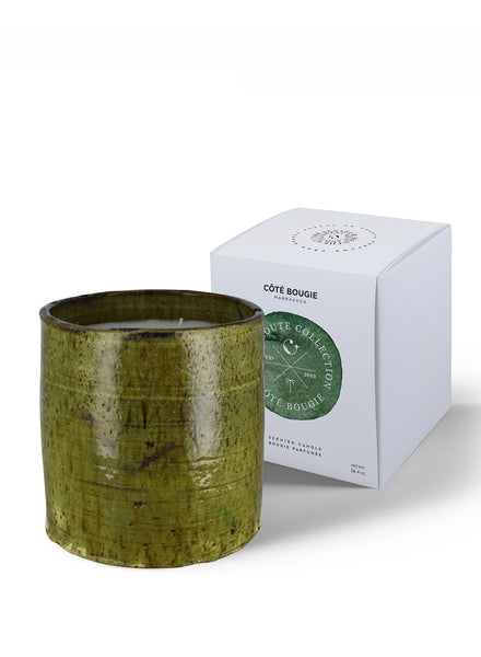 CÔTÉ BOUGIE - TAMEGROUTE Green Candle - candle and box