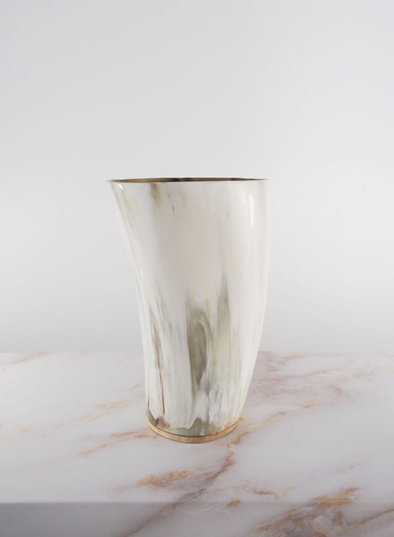 Neutral Horn Vase - Side