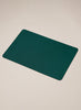 PARADISE ROW Forest Green Leather Desk Mat - front angle
