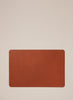 PARADISE ROW Tan Leather Desk Mat - front