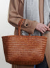 JANE CARR - DRAGON DIFFUSION - Large Tan Triple Jump Basket Bag - model 1