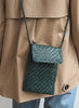 DRAGON DIFFUSION - Forest Green Leather Crossbody Bag - Model