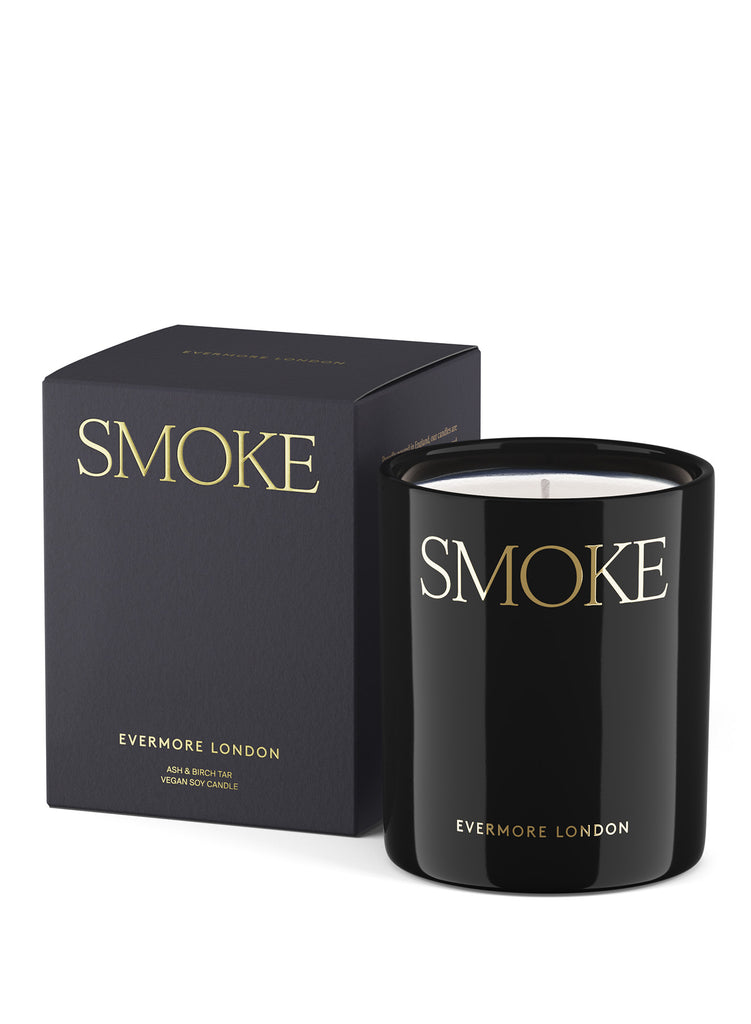EVERMORE SMOKE Candle - front and box