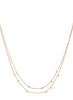 Gold Dust Double Strand Necklace - detail
