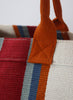 THE BEACH BAG - Terracotta Striped Oversized Cotton and Jute Tote - detail 2