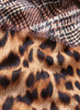 JANE CARR - THE PIPER WRAP - Brown multicolour printed modal and cashmere scarf - detail