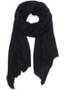 THE LUXE - Black oversized cashmere knit wrap