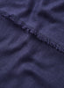 JANE CARR - THE FRAY SCARF - Deep purple woven pure cashmere scarf - detail