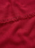 JANE CARR - THE FRAY SCARF - Red woven pure cashmere scarf - detail
