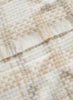 JANE CARR, THE PLAID SCARF - Natural checked wool and cashmere scarf - detail