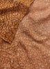 THE LEOPARD SQUARE - Peach and neutral ombré printed modal and cashmere scarf - detail