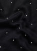 THE CRYSTAL WRAP - Black cashmere wrap with Swarovski crystals - detail