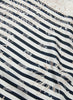 THE BRETON NECKERCHIEF - Black and white printed silk twill scarf - detail